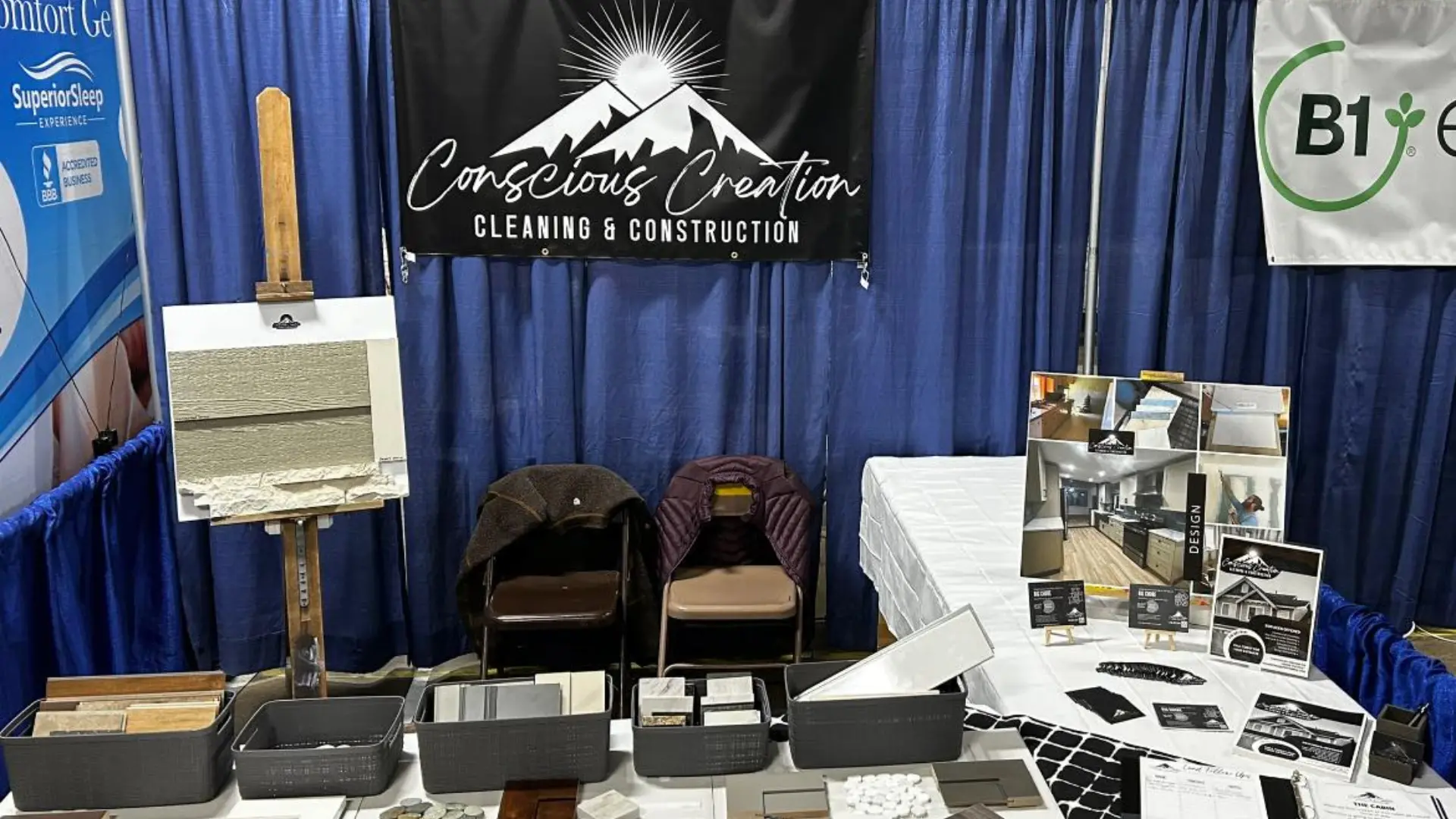 Conscious Creation Cleaning & Construction Booth at the Chaffee Home and Garden Show